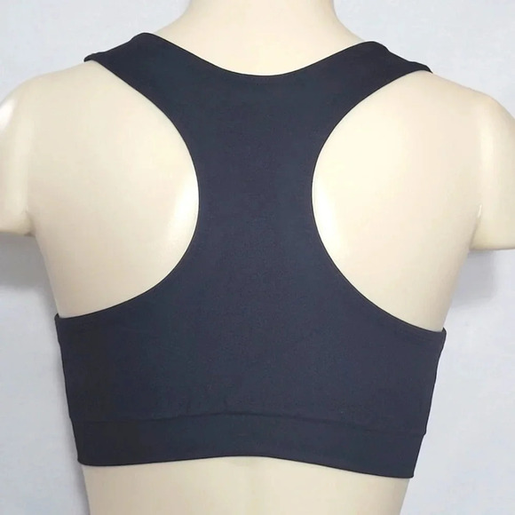 MEDIUM Hanes HC35 Wire Free Sports Bra Black NWT - Picture 3 of 4